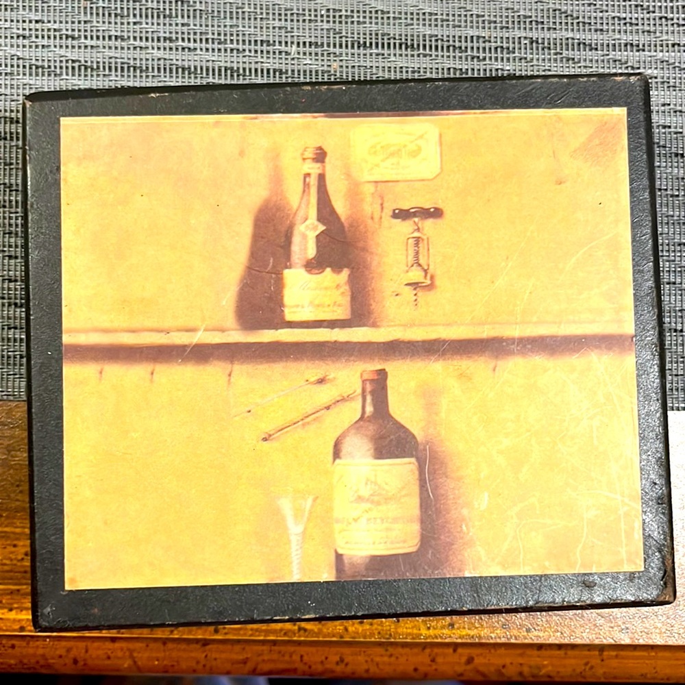 Vintage coaster Holder with matching coasters
